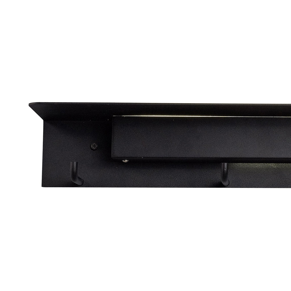 M6866 Fuerteventura Wall Lamp Coat Rack 9W LED Matt Black