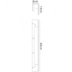 M6865 Fuerteventura Wall Lamp Coat Rack 9W LED Matt White
