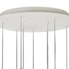 M7621 Galaxia Pendant Round 9 Light White/Grey/Red Cement
