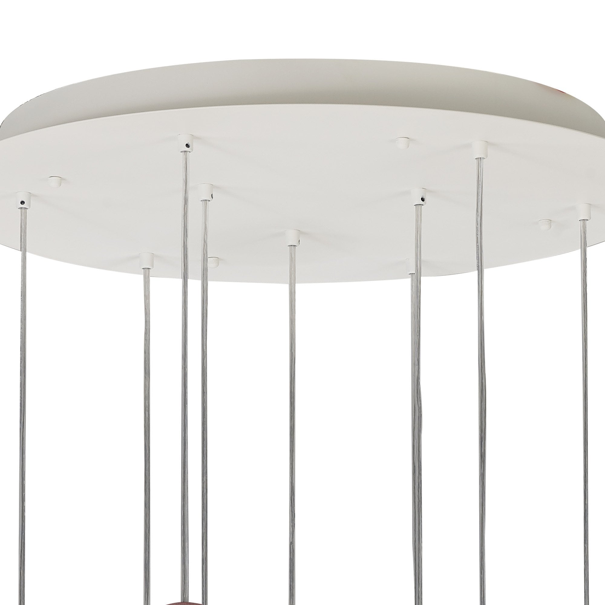 M7621 Galaxia Pendant Round 9 Light White/Grey/Red Cement