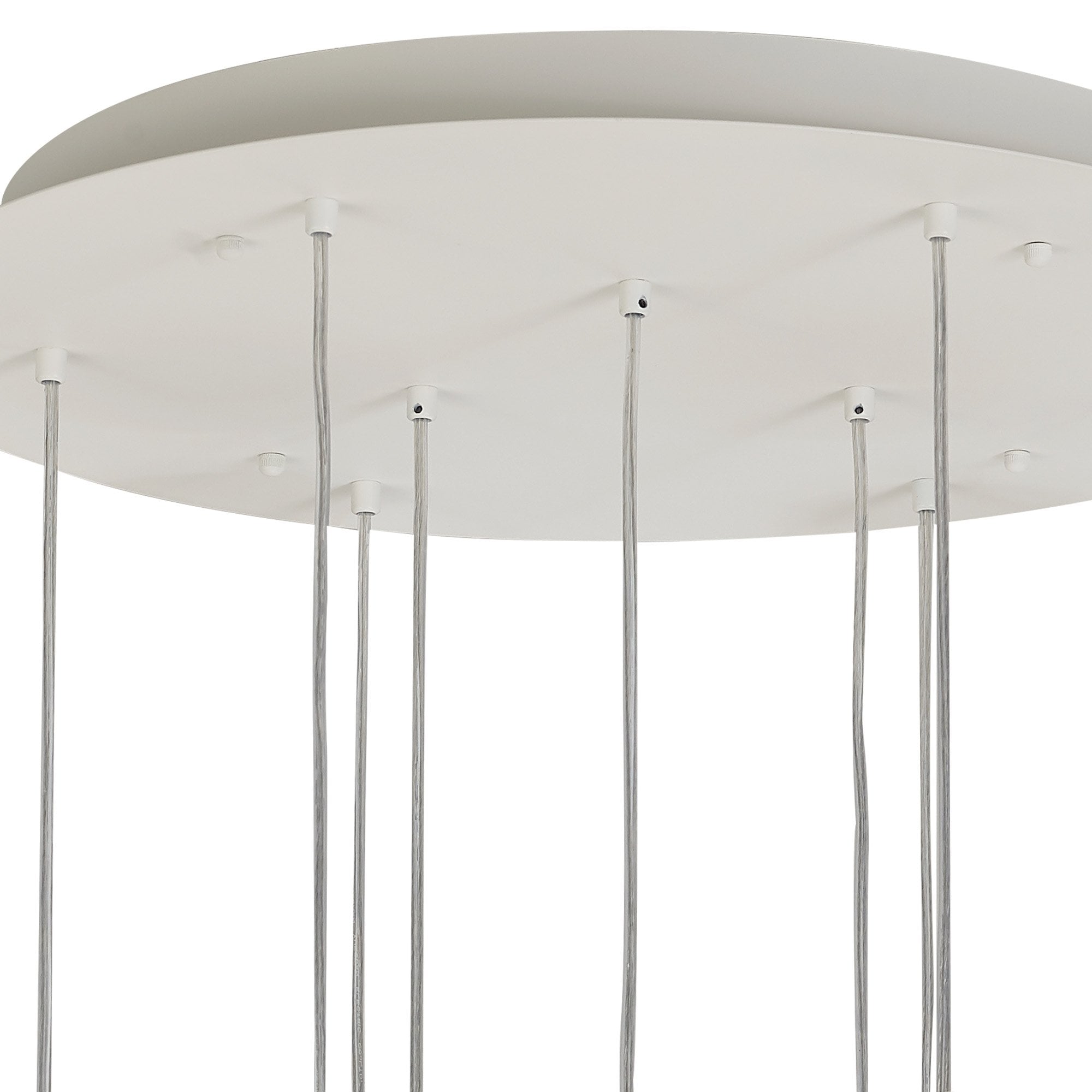 M7702 Galaxia Pendant Square 9 Light White / Grey / Red Cement