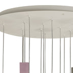 M7701 Galaxia Pendant Square 15 Light White / Grey / Red Cement