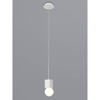 M7704 Galaxia Pendant Square 1 Light White / White Cement