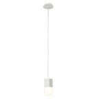 M7704 Galaxia Pendant Square 1 Light White / White Cement