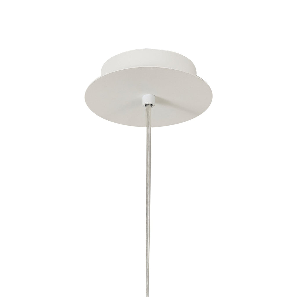 M7704 Galaxia Pendant Square 1 Light White / White Cement
