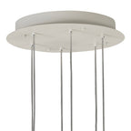 M7703 Galaxia Pendant Square 6 Light White / Grey / Red Cement