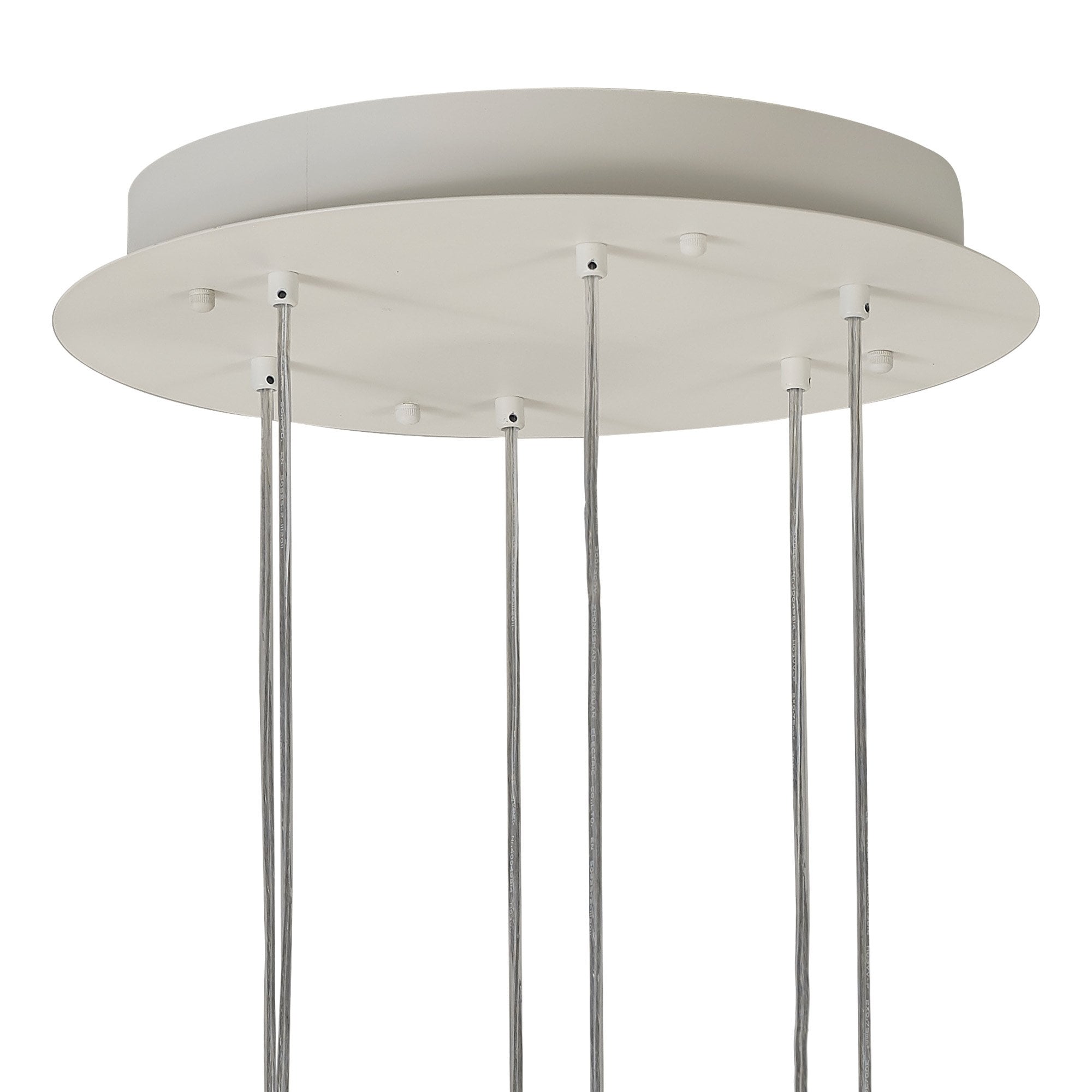M7703 Galaxia Pendant Square 6 Light White / Grey / Red Cement