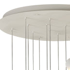 M7620 Galaxia Pendant Round 15 Light White/Grey/Red Cement