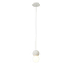 M7623 Galaxia Pendant Round 1 Light White/White Cement