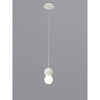 M7623 Galaxia Pendant Round 1 Light White/White Cement