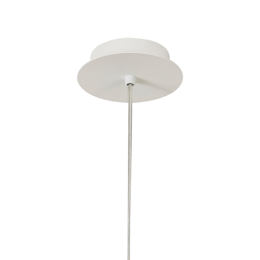 M7623 Galaxia Pendant Round 1 Light White/White Cement (S)