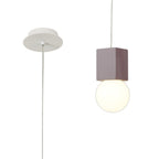M7706 Galaxia Pendant Square 1 Light White / Red Cement