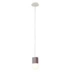 M7706 Galaxia Pendant Square 1 Light White / Red Cement