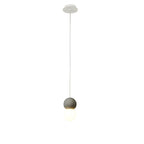 M7624 Galaxia Pendant Round 1 Light White/Grey Cement