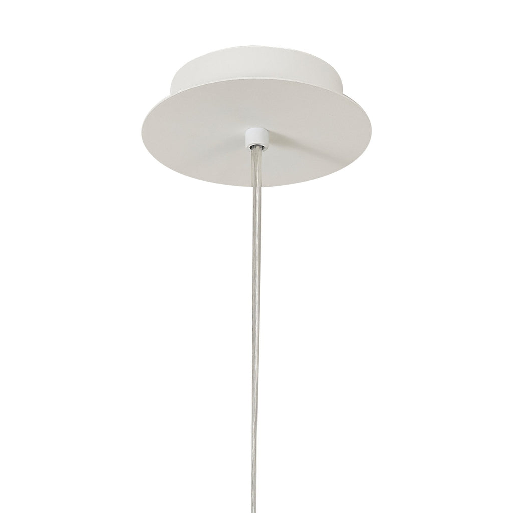 M7624 Galaxia Pendant Round 1 Light White/Grey Cement