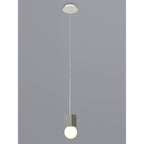 M7705 Galaxia Pendant Square 1 Light White / Grey Cement