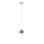 M7625 Galaxia Pendant Round 1 Light White/Red Cement