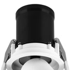 M6401 Garda Retractable Recessed Swivel Spotlight 7W Matt White & Black