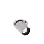 M6400 Garda Retractable Recessed Swivel Spotlight 7W Matt White & Black