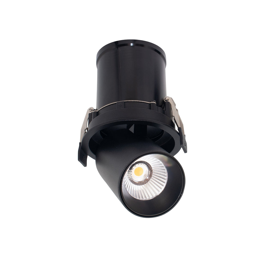 M7832 Garda Retractable Recessed Swivel Spotlight 12W Black