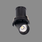 M7832 Garda Retractable Recessed Swivel Spotlight 12W Black