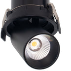M7832 Garda Retractable Recessed Swivel Spotlight 12W Black