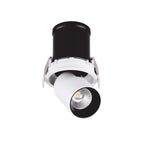 M7830 Garda Retractable Recessed Swivel Spotlight 12W Matt White & Black