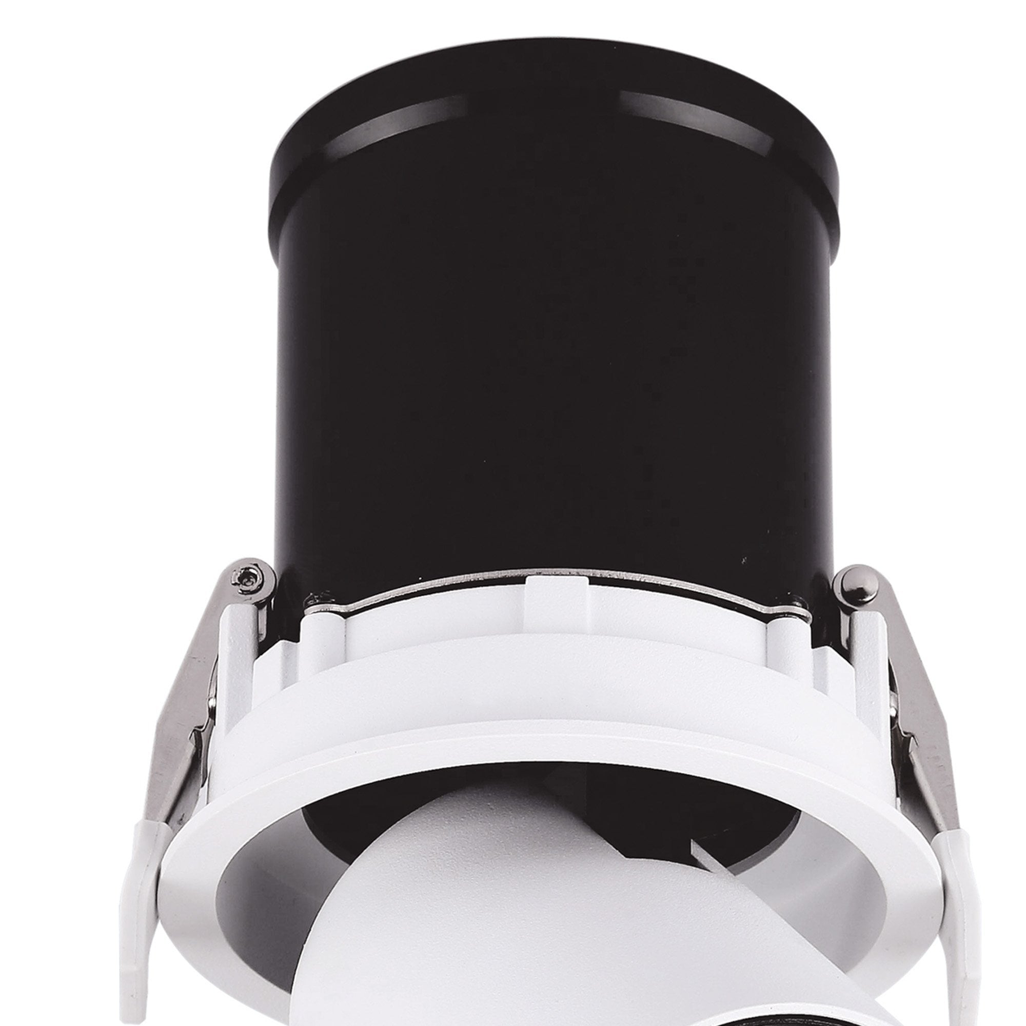M7830 Garda Retractable Recessed Swivel Spotlight 12W Matt White & Black