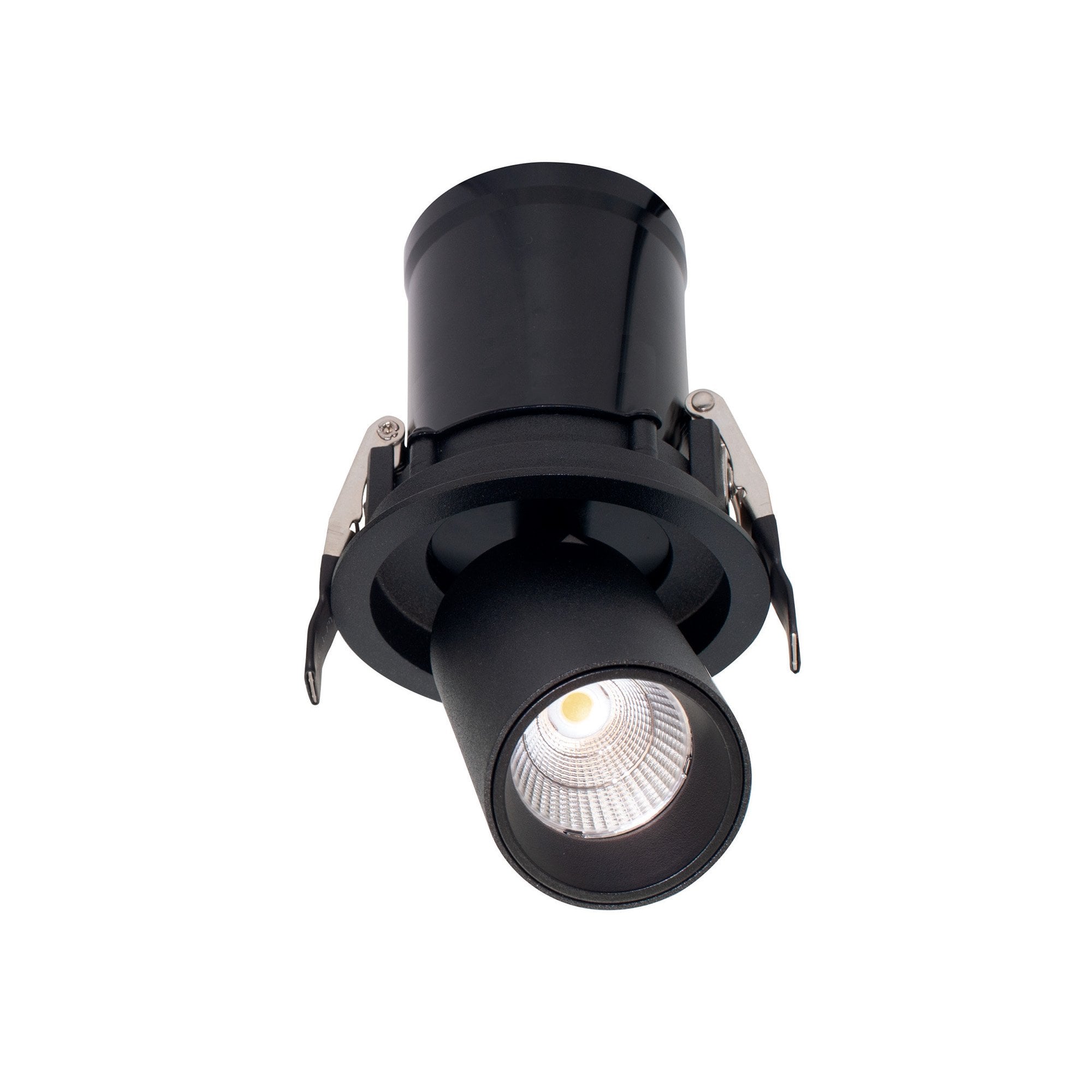 M7831 Garda Retractable Recessed Swivel Spotlight 7W Black