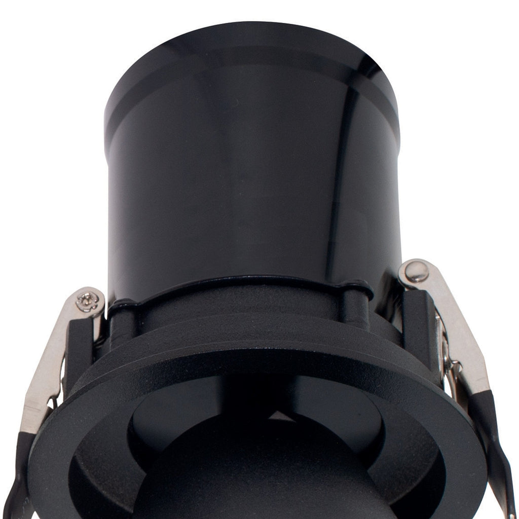 M7831 Garda Retractable Recessed Swivel Spotlight 7W Black