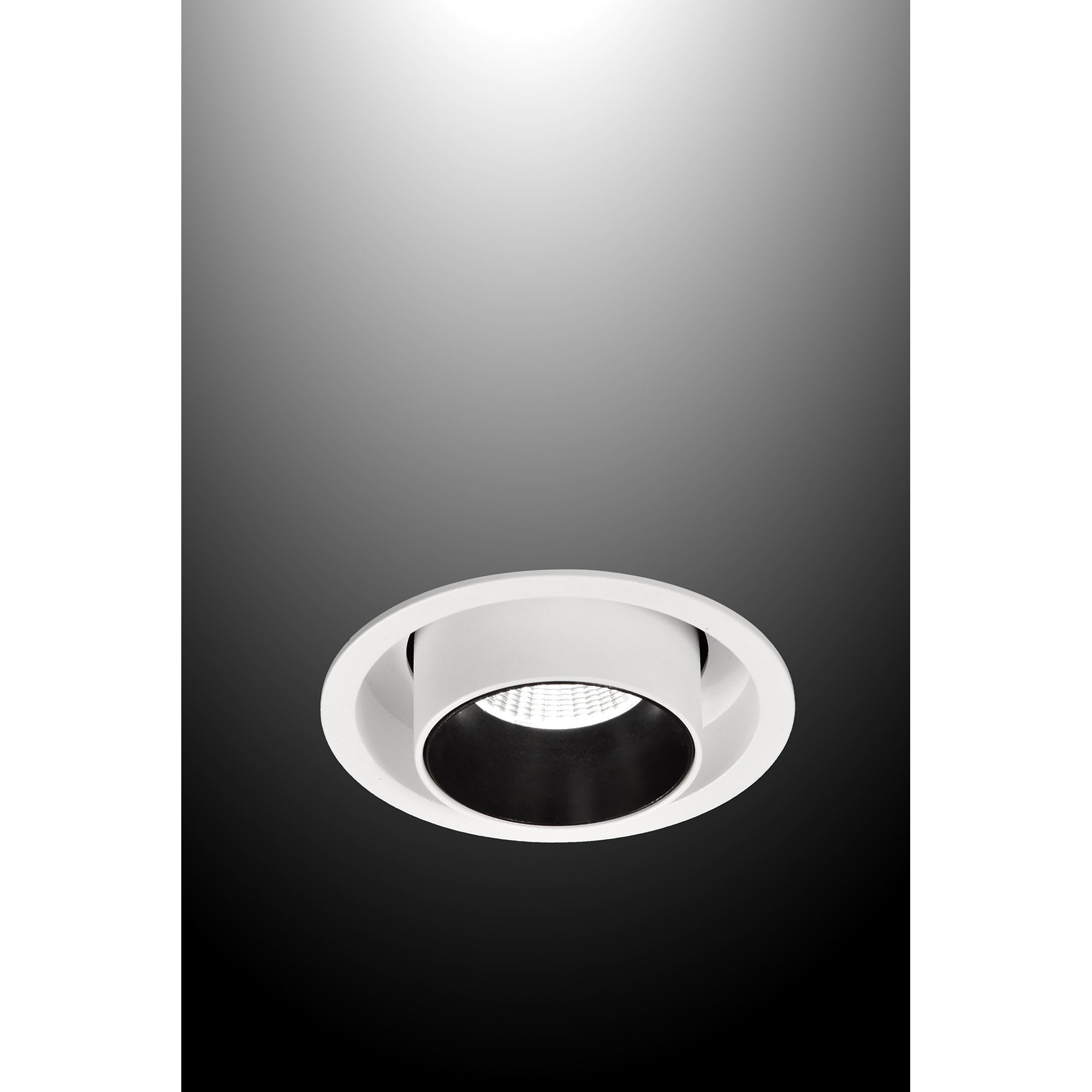 M6403 Garda Retractable Recessed Swivel Spotlight 12W Matt White & Black
