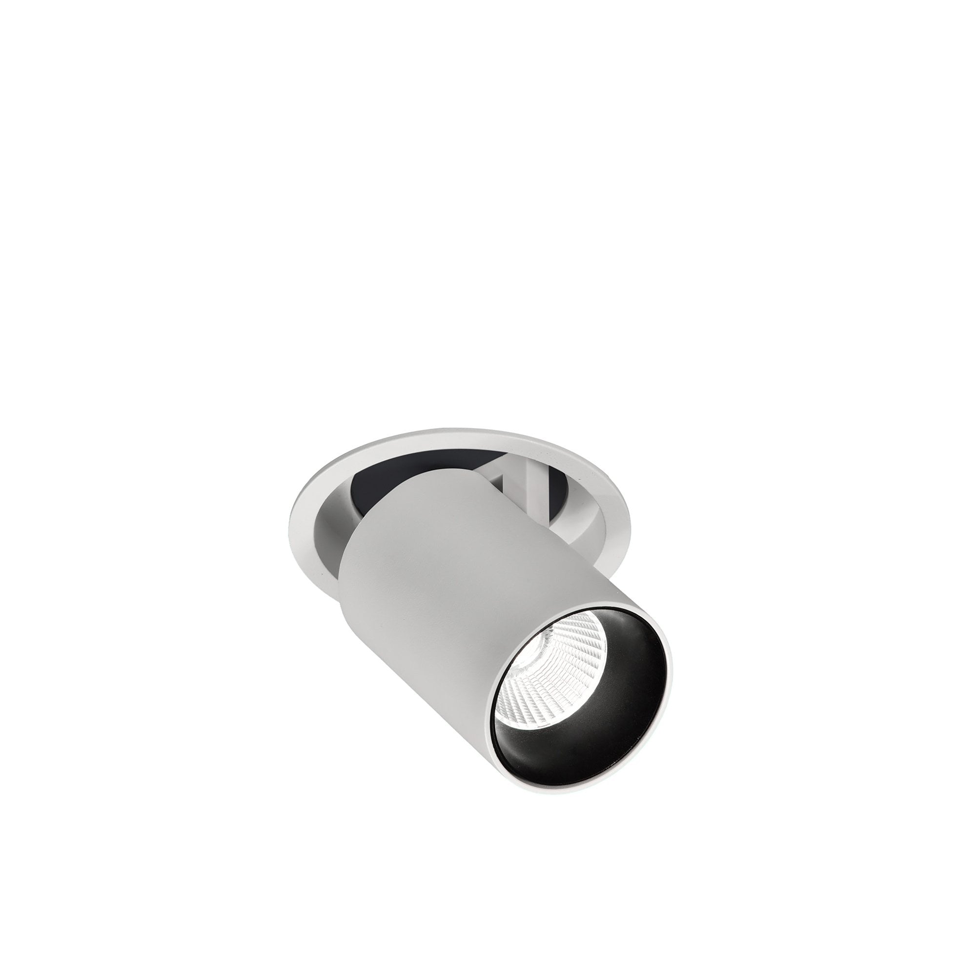M6403 Garda Retractable Recessed Swivel Spotlight 12W Matt White & Black