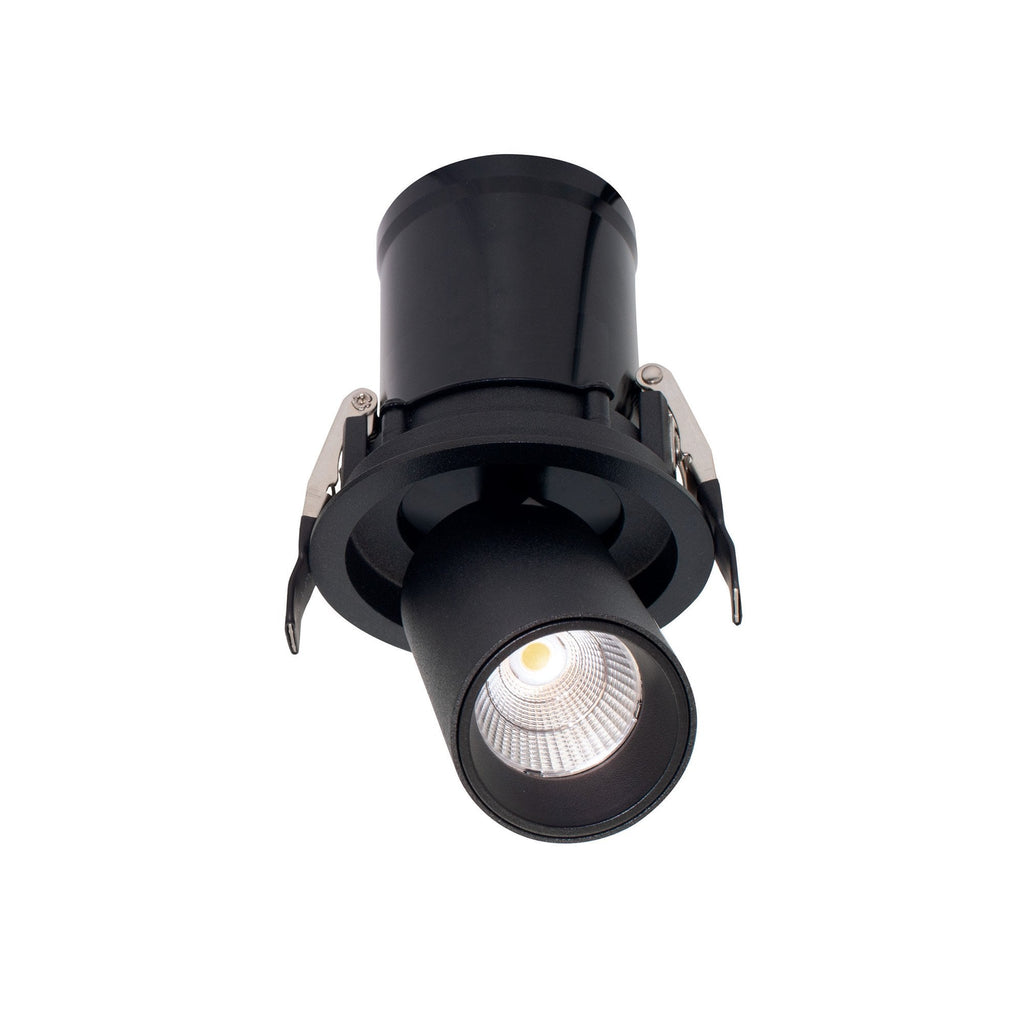 M7833 Garda Retractable Recessed Swivel Spotlight 7W Black