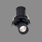 M7833 Garda Retractable Recessed Swivel Spotlight 7W Black