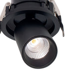 M7833 Garda Retractable Recessed Swivel Spotlight 7W Black