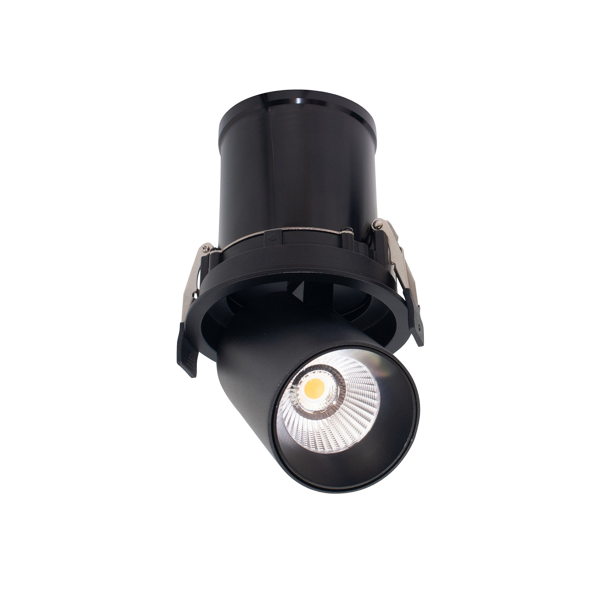 M7834 Garda Retractable Recessed Swivel Spotlight 12W Black