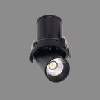 M7834 Garda Retractable Recessed Swivel Spotlight 12W Black