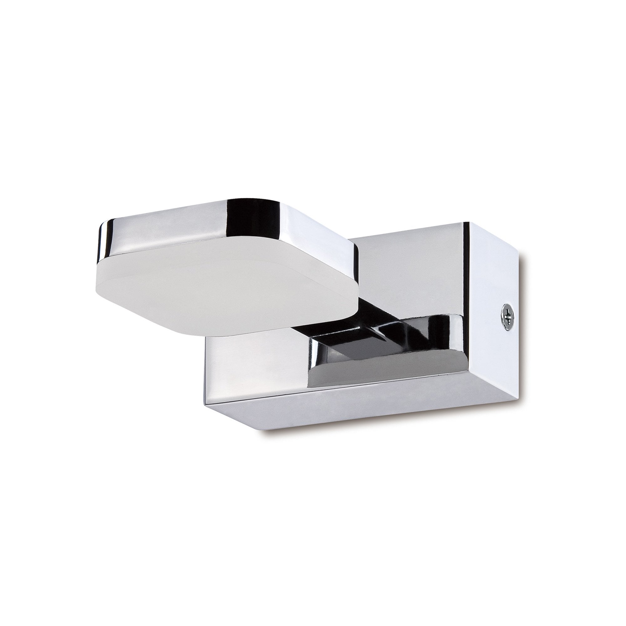 M8180/1 Gio Wall Lamp 1 Light 5W LED Polished Chrome/Frosted Acrylic
