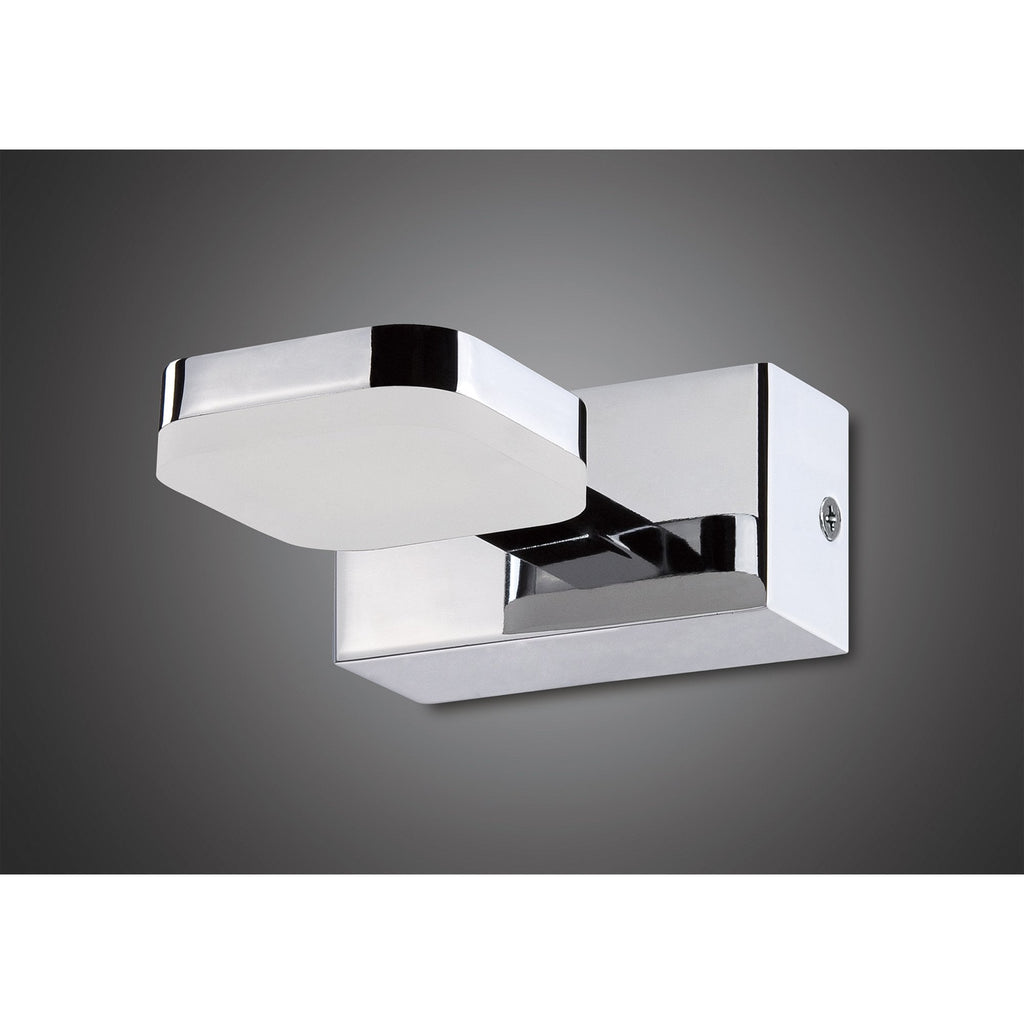 M8180/1 Gio Wall Lamp 1 Light 5W LED Polished Chrome/Frosted Acrylic