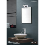 M8180/1 Gio Wall Lamp 1 Light 5W LED Polished Chrome/Frosted Acrylic