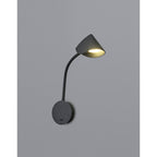 M7721 Goa Wall Lamp Switched 7W LED Black