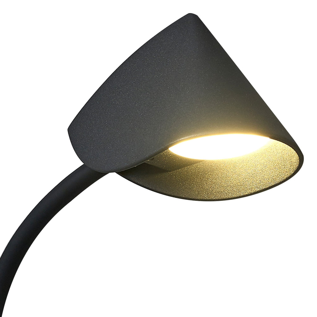M7721 Goa Wall Lamp Switched 7W LED Black