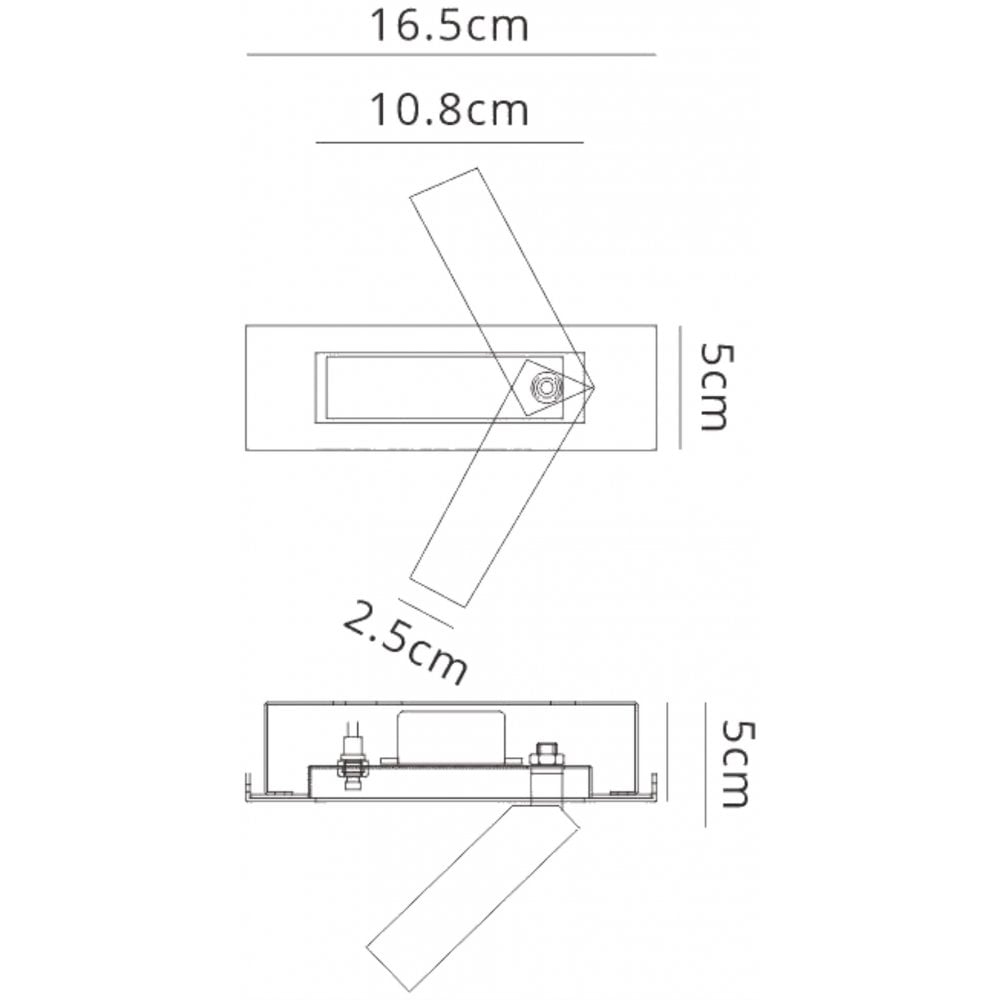 M6820 Gokova Wall Lamp 3W LED Sand White
