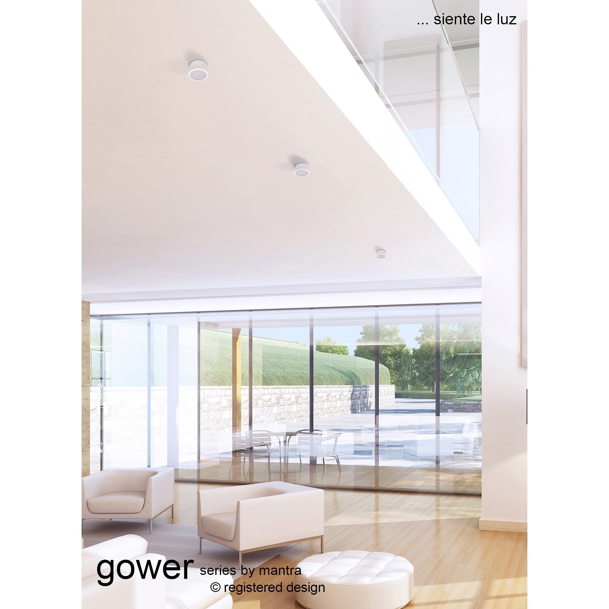 M6830 Gower Spotlight 7W LED Sand White