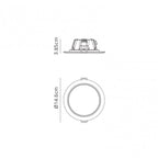 M6394 Graciosa Bathroom 14.6cm Round LED Downlight White