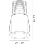 M6855 Guincho Outdoor Spotlight 3W LED Sand White