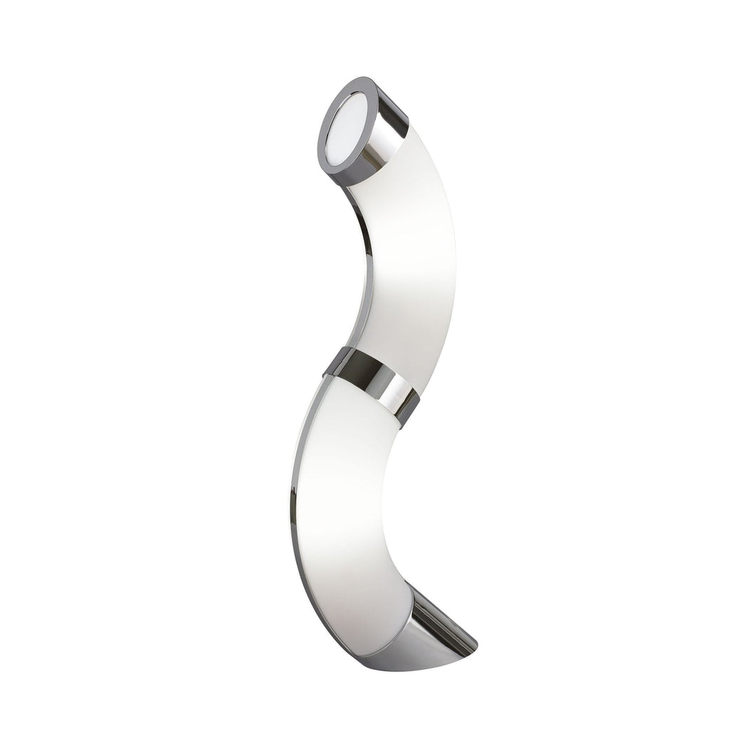 M8655/1 Guss Table Lamp GU10 2 Light Polished Chrome/White Acrylic
