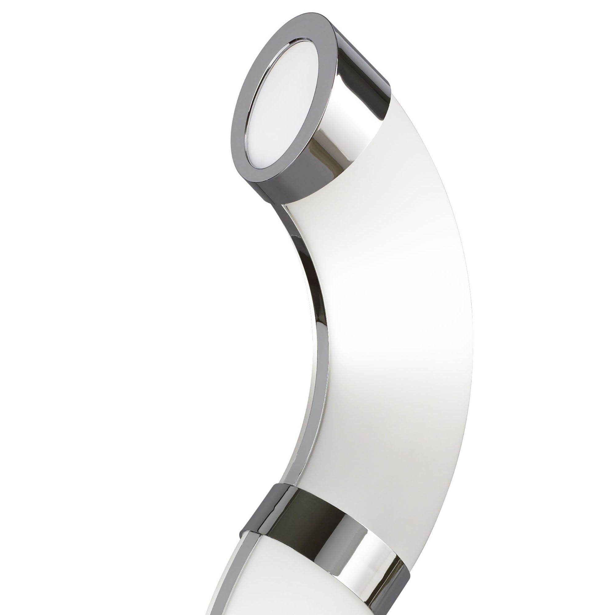 M8655/1 Guss Table Lamp GU10 2 Light Polished Chrome/White Acrylic