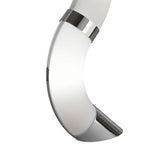 M8655/1 Guss Table Lamp GU10 2 Light Polished Chrome/White Acrylic