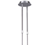 M8644/1 Guss Telescopic GU10 8 Light Oval Curved Polished Chrome/White Acrylic